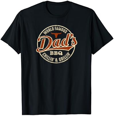 Dad's BBQ Chilling and Grilling Vintage T-Shirt